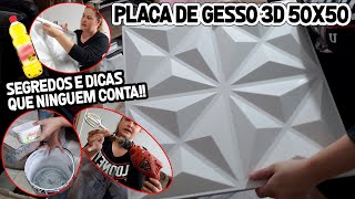 COMO FAZER PLACAS DE GESSO 3D