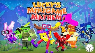 Let's Play New Years Celebration: Lucky's Minigame Mayhem by LogDotZip Bedrock Map Review