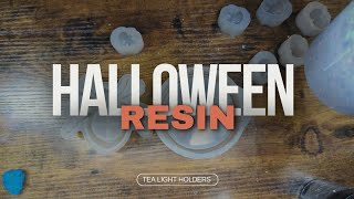 Halloween Tea Lights resin pouring! #resinart #resindemolding #resin #resinpour #resincrafts