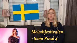 Eurovision Sweden -  Melodifestivalen 2020 - Semi Final 4 songs reaction