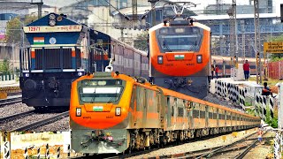 FIRST RUN of AMRIT BHARAT EXPRESS !! EXCITING DIESEL OVERTAKE | BENGALURU  - MALDA Town