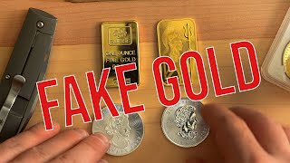 Can you SPOT the FAKE? #gold #bullion #silverstacker