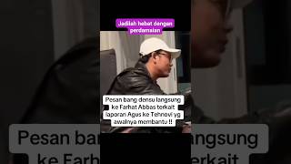 Pesan bang densu langsung ke Farhat Abbas terkait laporan Agus ke Tehnovi #farhatabbas#dennysumargo