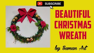 How to make a Christmas wreath .