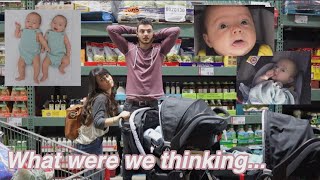 How to *NOT* go grocery shopping with baby TWINS | Day in the life with TWINS