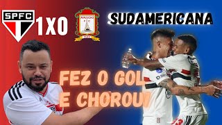 SÃO PAULO 1 X 0 AYACUCHO-PER SUDAMERICANA | CAIO FAZ O SEU PRIMEIRO GOL NO PROFISSIONAL E CHORA!