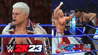 WWE 2K23 - Cody Rhodes Game play, Entrance, Signature, Finishers |    Amateur Gamer