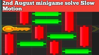 2nd August minigame solve  | 2nd August minigame In slow Motion | hamster kombat