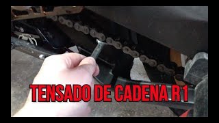 Como tensar la cadena de una R1