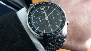 Review - Emporio Armani Men's Team Italia Chronograph Watch Steel AR5983