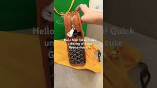 Unboxing Goyard clutch from Isetan Shinjuku, Tokyo 🤩 #goyard #luxuryunboxing