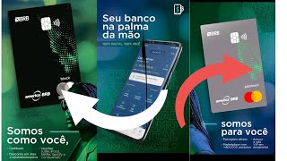 chegou América BRB nova conta digital com dois cartãoes de crédito e débito Platinum Black