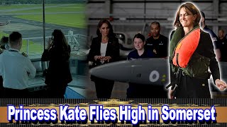 Princess Kate reveals her passion for flying when visiting the Royal Air Station