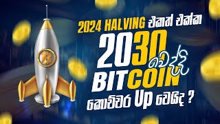 2024 Halving එකත් එක්ක 2030 වෙද්දී  Bitcoin කොච්චර Up වෙයිද ?