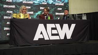 Mariah May at the AEW WrestleDream Media Scrum