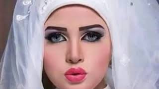 لاطلالة ملكيةاحدث مكياج العروس مع احدث لفات طرح الزفاف للمحجبات 2018 👑👑💄💄👰👸