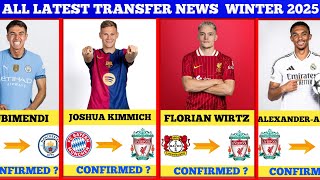 🚨 KIMMICH TO BARCA🔥 TRENT TO MADRID ✅ WIRTZ TO LIVERPOOL ✅ ALL LATEST TRANSFER NEWS 🔥WINTER 2025