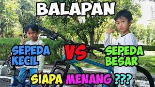 MAIN SEPEDA BMX NGEBUT SAMPE MAU JATUH || BALAP SEPEDA KECIL LAWAN SEPEDA BESAR