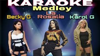 Becky G, La Rosalía, Karol G MEDLEY URBANO FEMENINO ❤️❤️ (Karaoke Instrumental) | Pista Musical 2022