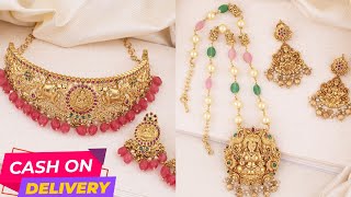 #గోల్డ్ లుక్ కొత్త మోడల్స్ జ్యువలరీ 1 gram gold jewellery🌹 WhatsApp 9848716706 | COD