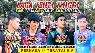 LAGA TENSI TINGGI SALING BALAS SELEBRASI (TEGAR, GALUH 🆚 DONI, PAUL)🔥PERKASA VS TERATAI SEKAR ANOM