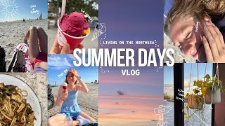 Summer days/living on the northsea Vlog 🏖️🌅🍦work, ice cream and random stuff