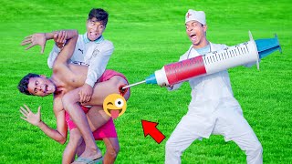 Funniest Fun Amazing videos must Entertainment comedy 2024Injection Funny New Doctor Comedy E- 232