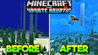 NEW WATER LOOK in MCPE Aquatic Update! NEW Water textures in 1.3 Update (MCPE Aquatic Update)