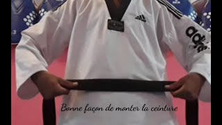 Bonne façon de monter la ceinture