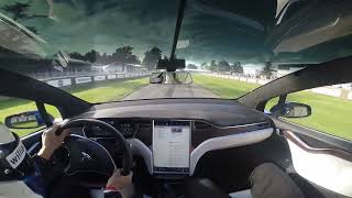 Tesla Model X at Goodwood