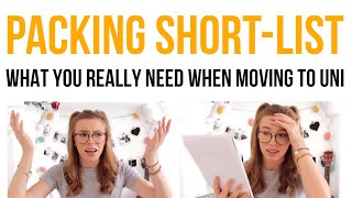 The Packing Short-List: What you really need when moving to uni AD