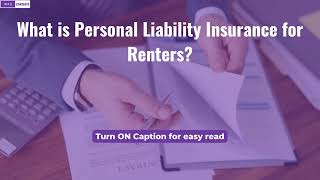 What is Personal Liability Insurance for Renters