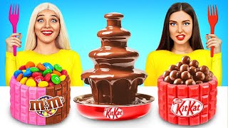 Chocolate Challenge | Real Food vs Chocolate Food War by RATATA POWER