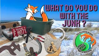 After detecting, what do you do with all the iron and junk you dig?