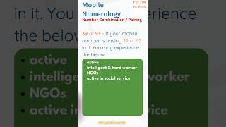 Mobile Numerology | 39 | 93 | Number Combination | WhatAboutIT