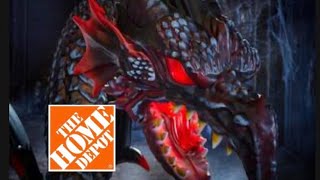 GIANT FIRE 🔥 DRAGON 🐉 #halloween #homedepot #codeorange