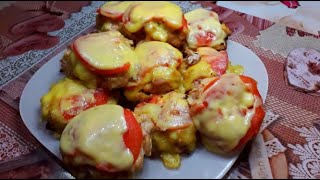 Куриное филе "под шубой" в духовке. Сочная куриная грудка