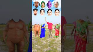 Tu radha Meri Main Shyam Tera song🥰to fat dog & cute bhabi vs buddi vs me correct head maching game