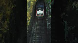 Mind-blowing cinematic views of train tunnels 😱#drone #viral #travel #trending #foryou #explore