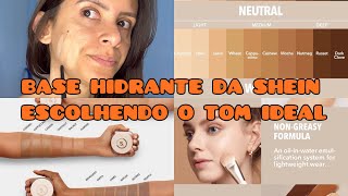 ESCOLHENDO O TOM IDEAL DA BASE FULL COVERAGE FOUNDATION BALM DA SHEGLAM/SHEIN