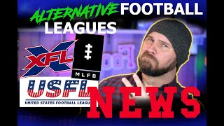 NEWS on 3 Alternative Football Leagues - XFL, MLFB & USFL