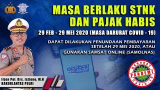 Denda Pajak Kendaraan Bermotor di Sumut Ditiadakan dari 26 Maret hingga 29 Mei 2020