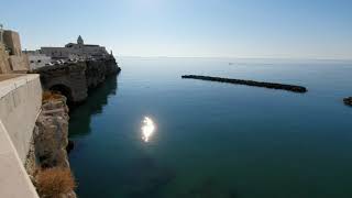 Vieste dalla spiaggia di san Lorenzo al Pizzomunno lug2019