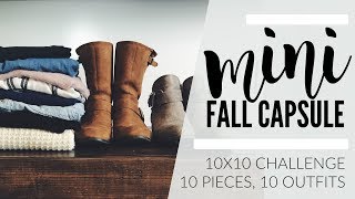 Fall Capsule Wardrobe | 10x10 Wardrobe Challenge | Cladwell Outfits App