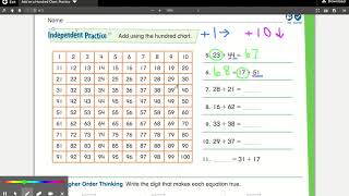 Adding on a Hundreds Chart