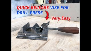 Drill press vise with quick release mechanism - quick release vise for drill press