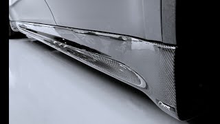 Model Y Colossal Side Skirt Overlays  Real Dry Molded Carbon Fiber