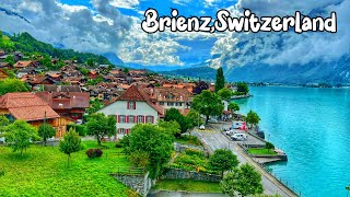 Brienz, Switzerland, walking tour on a rainy day 4K - The most beautiful Swiss villages