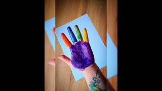 Тістечко Малювання долонькою #ideas #fypyoutube #creative #diy #painting #drawing #fypシ #funny