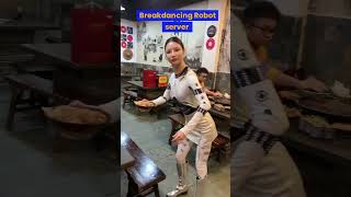 Realistic Humanoid Robot Server. Would you eat here ? #ai #artificialintelligence  #media #dancing